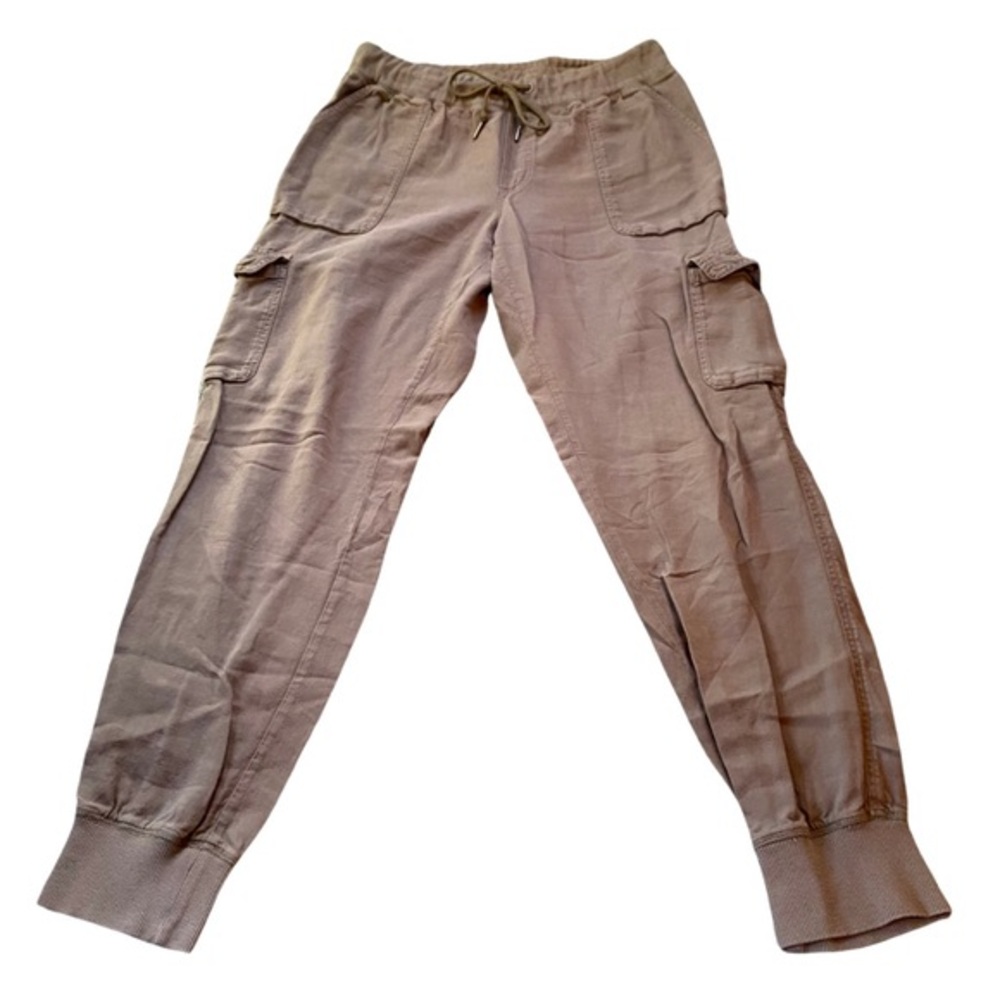 Women's Community Cargo Joggers Cotton Pants Gorpcore S Brown Fall Boho Neutral